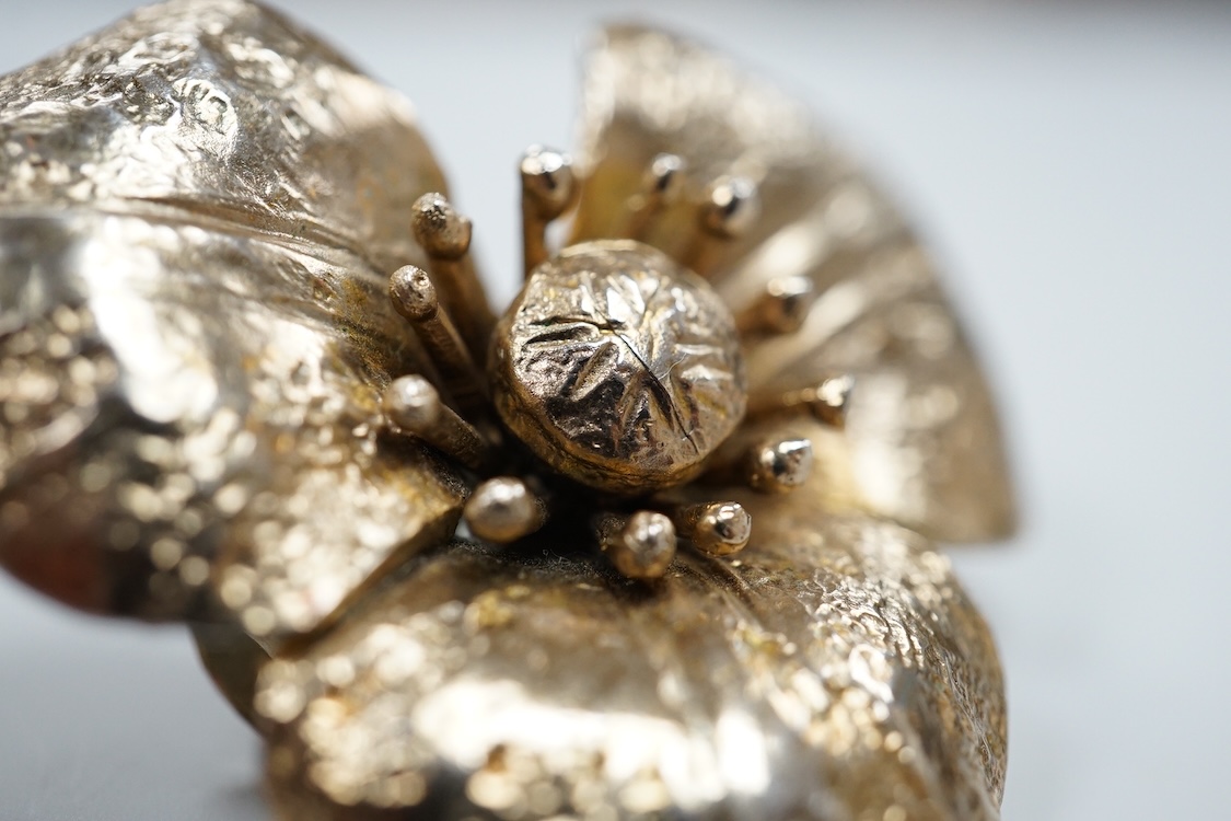 A pair of Yves Saint Laurent Rive Gauche ear clips